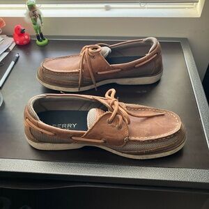 Sperry Tan and Brown Men's Boat Shoes